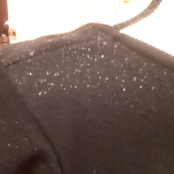 BLACK BODYCON SPARKLING STRIPES MINI DRESS - Picture 9 of 9